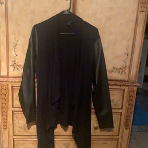 Torrid, size 1x leather jacket/cardigan. Only worn once.
